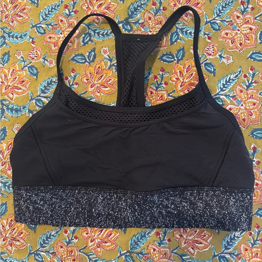 Lululemon Athletica Black and Gray Sports Bra